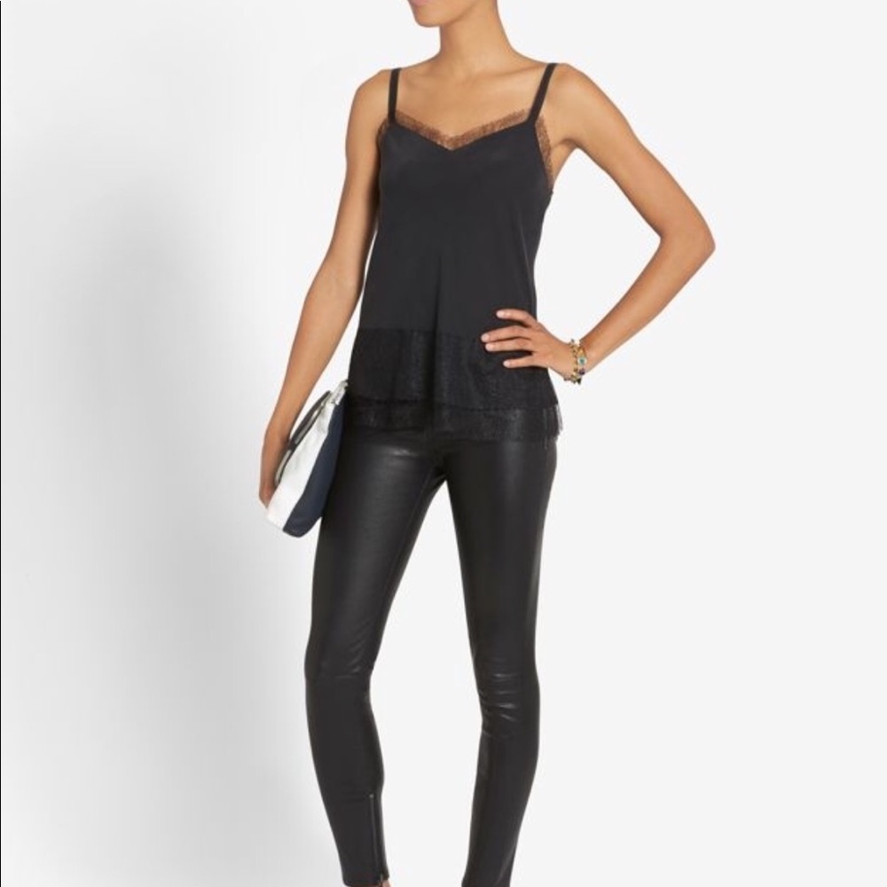 Rag & Bone Maya lace-trimmed silk camisole M